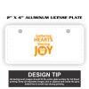 2" X 4" Aluminum License Plate  Thumbnail