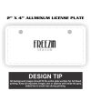 2" X 4" Aluminum License Plate  Thumbnail