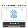 2" X 4" Aluminum License Plate  Thumbnail