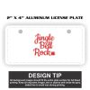 2" X 4" Aluminum License Plate  Thumbnail