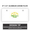 2" X 4" Aluminum License Plate  Thumbnail
