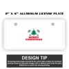 2" X 4" Aluminum License Plate  Thumbnail