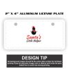 2" X 4" Aluminum License Plate  Thumbnail