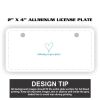2" X 4" Aluminum License Plate  Thumbnail
