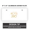 2" X 4" Aluminum License Plate  Thumbnail
