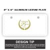 2" X 4" Aluminum License Plate  Thumbnail