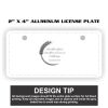 2" X 4" Aluminum License Plate  Thumbnail