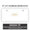 2" X 4" Aluminum License Plate  Thumbnail