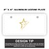 2" X 4" Aluminum License Plate  Thumbnail