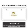 2" X 4" Aluminum License Plate  Thumbnail