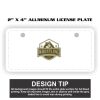 2" X 4" Aluminum License Plate  Thumbnail