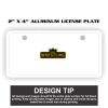 2" X 4" Aluminum License Plate  Thumbnail