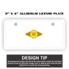 2" X 4" Aluminum License Plate  Thumbnail
