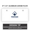 2" X 4" Aluminum License Plate  Thumbnail