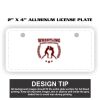 2" X 4" Aluminum License Plate  Thumbnail