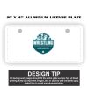 2" X 4" Aluminum License Plate  Thumbnail