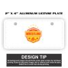 2" X 4" Aluminum License Plate  Thumbnail