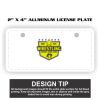 2" X 4" Aluminum License Plate  Thumbnail