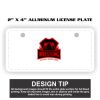 2" X 4" Aluminum License Plate  Thumbnail