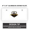 2" X 4" Aluminum License Plate  Thumbnail