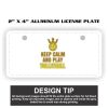2" X 4" Aluminum License Plate  Thumbnail