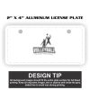 2" X 4" Aluminum License Plate  Thumbnail