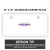 2" X 4" Aluminum License Plate  Thumbnail