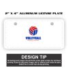 2" X 4" Aluminum License Plate  Thumbnail