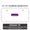 2" X 4" Aluminum License Plate  Thumbnail