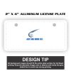 2" X 4" Aluminum License Plate  Thumbnail