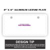 2" X 4" Aluminum License Plate  Thumbnail