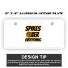 2" X 4" Aluminum License Plate  Thumbnail