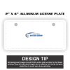 2" X 4" Aluminum License Plate  Thumbnail