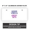 2" X 4" Aluminum License Plate  Thumbnail
