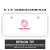 2" X 4" Aluminum License Plate  Thumbnail