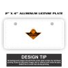 2" X 4" Aluminum License Plate  Thumbnail