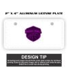 2" X 4" Aluminum License Plate  Thumbnail