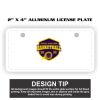 2" X 4" Aluminum License Plate  Thumbnail