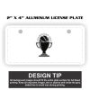 2" X 4" Aluminum License Plate  Thumbnail