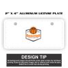 2" X 4" Aluminum License Plate  Thumbnail