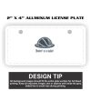 2" X 4" Aluminum License Plate  Thumbnail