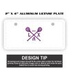 2" X 4" Aluminum License Plate  Thumbnail