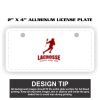 2" X 4" Aluminum License Plate  Thumbnail