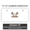 2" X 4" Aluminum License Plate  Thumbnail
