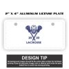 2" X 4" Aluminum License Plate  Thumbnail