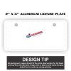 2" X 4" Aluminum License Plate  Thumbnail