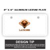 2" X 4" Aluminum License Plate  Thumbnail