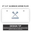2" X 4" Aluminum License Plate  Thumbnail