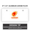 2" X 4" Aluminum License Plate  Thumbnail