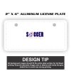 2" X 4" Aluminum License Plate  Thumbnail